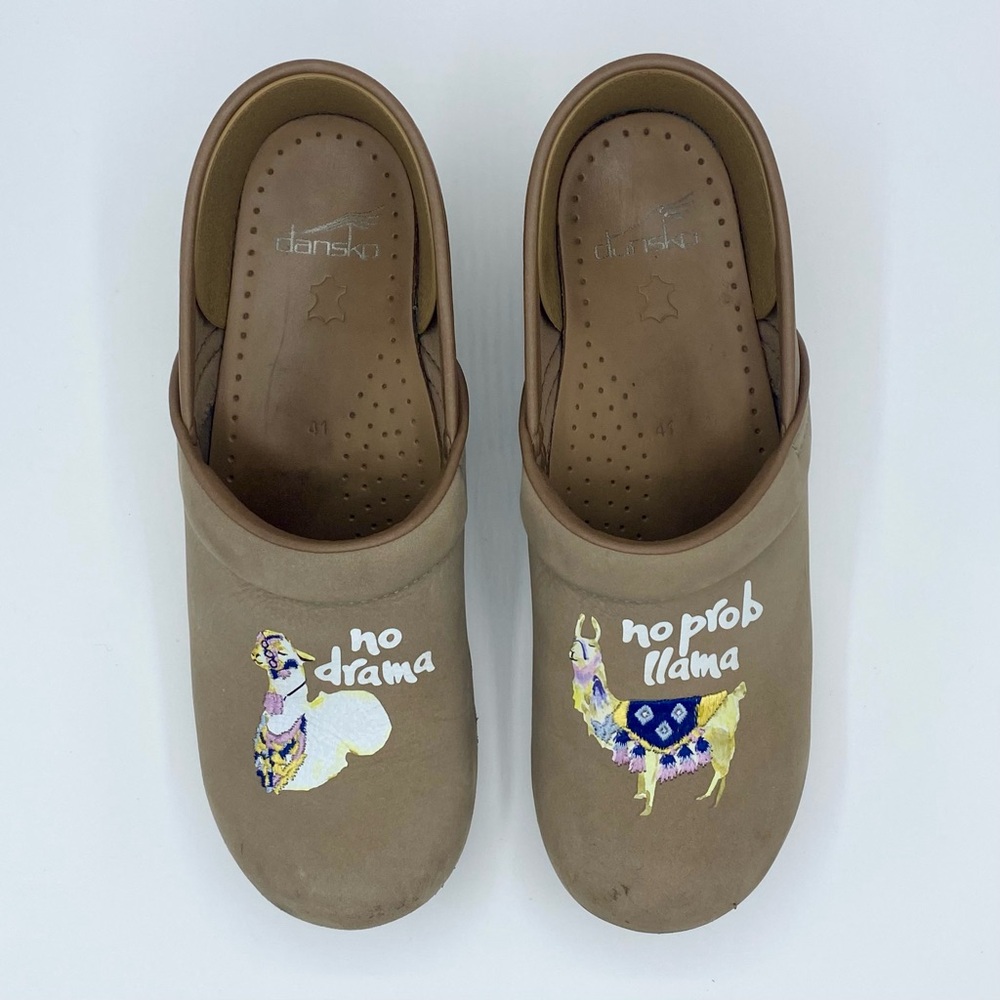 Dansko Twin Pro Llama Milled Nubuck Clog Size 41 / US 10.5 - 11 - Picture 3 of 12